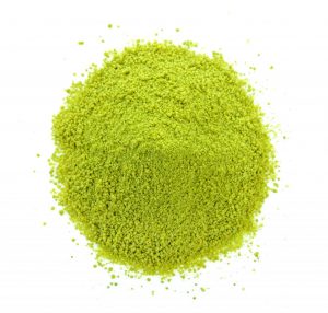 dry tea powder on white background dry tea powder on white background
