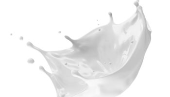 Milk Splash with place for Your Object isolated on white background